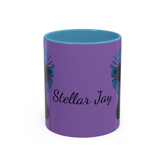 Accent Coffee Mug with Bird Design | Artistic Mug, Unique Gift, Home Decor, Stylish Drinkware, Bird Lover's Gift